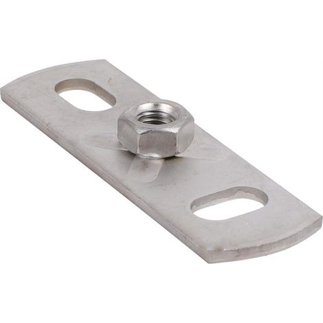 Walraven plaque de base V2A 1.4301 F mâle M8 L: 80 4x écrou résistant aux vibrations