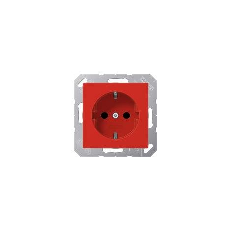 Jung Presa SCHUKO®, 16 A 250 V , SAFETY+, termoplastico, Serie A, rosso A 1520 BFKI RT