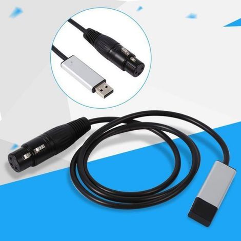 Adaptateur d'interface USB vers DMX, mini contrleur DMX512, contrleurs d'éclairage de scène d'ordinateur, gradateur (1/4)
