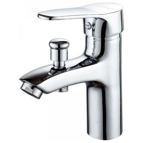 FENOPLASTICAForehill – Mitigeur thermostatique de baignoire – Alliage métallique avec limiteur de température – Clapet anti-retour intégré – Pour tuyaux 4 points (1/5)