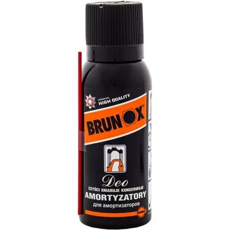 Préparation pour amortisseur de choc Brunox Deo, spray de 100 ml