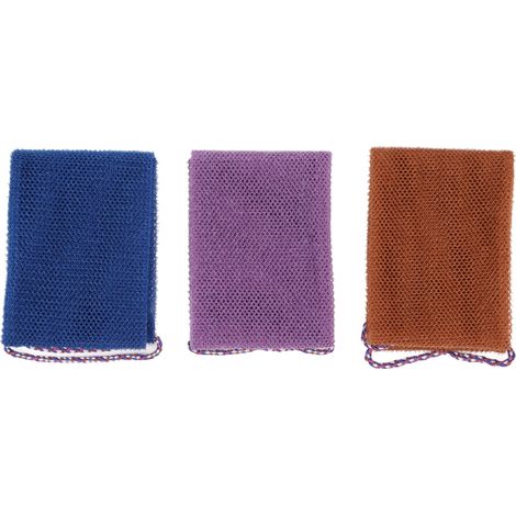 Gant de Gommage Long 3 Pièces pour le Dos, Exfoliation et Massage sous la Douche (1/5)