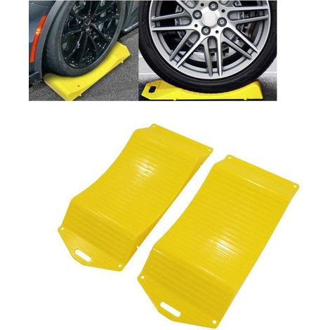 WHEEL CHOCK TYRE SAVER RAMPS PAIR CARAVAN BOAT CAR VAN CHOCKS 10"" - 20"" CT6230