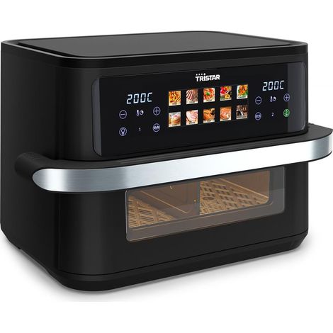 Tristar Double 10 L Autonome 2800 W Friteuse d’air chaud Noir, Acier inoxydable