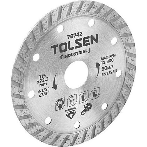 Disco diamantato Turbo Tolsen Industrial 230 x 22,2 mm