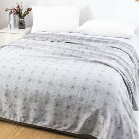Couverture rafraîchissante - 110x120 cm - Couverture rafraîchissante - Couverture d'été - Double face - Fibres de bambou - Couette d'été fine - Couverture auto-rafraîchissante - E (1/4)