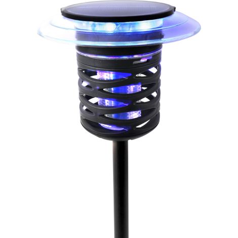 Insektenschutz-Solarlampe - VENTEO - Wasserdichte, mehrfarbige LED-Lampe - Mückenabwehr - Solarpanel und wiederaufladbarer Akku - Insektenschutz - Einfach zu installieren - Keine Chemikalien - Ladeger
