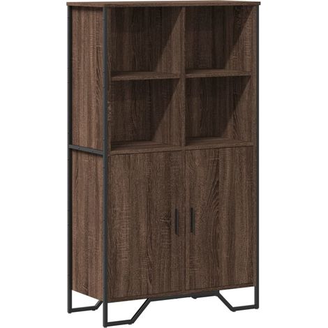 Credenza buffet cassettiera mobile contenitore organizer cucina soggiorno soggiorno alto 79,5 x 35,5 x 137,5 cm derivati del legno marrone 020033928