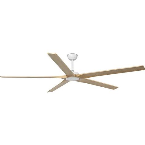 Faro Bigwood Ventilatore da soffitto XL a 5 pale bianco opaco, pino (1/3)