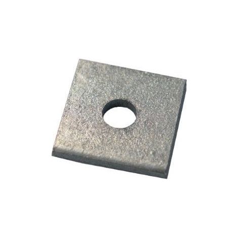 Support Galvanisé et trempé Carré, 1 trou de diamètre 8mm, M6 x 40 x 3mm ( Prix pour Sachet de 50 )