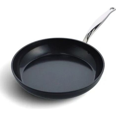 GreenPan CC005320001 Barcelona Pro Padella Antiaderente in Alluminio con Rivestimento Ceramico Thermolon Infinity senza PFAS adatta a tutti i piani cottura inclusa induzione diametro 20 cm colore Nero