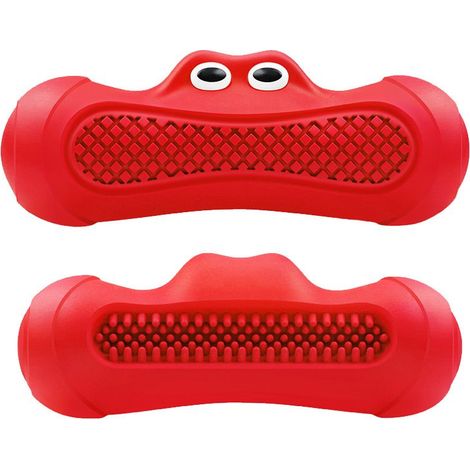 Jouet de rugby pour animaux de compagnie, jouet de dentition en caoutchouc naturel, prêt à l'emploi, résistant aux morsures, nettoyage des dents, jouet à mâcher pour chien (1/5)