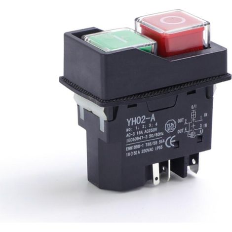 Interrupteur à bouton-poussoir magnétique étanche à cinq broches, antidéflagrant, 220 V IP55