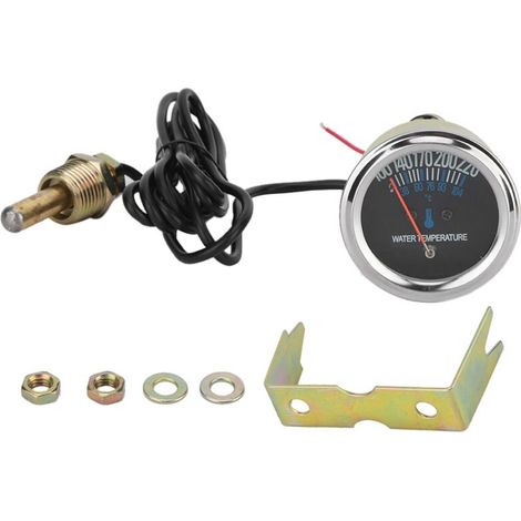 Jeffergarden Métal Car 52mm Mécanique Température De L'eau Temp Mètre Jauge 38-104℃ 12V Jaune Lumière-DOU