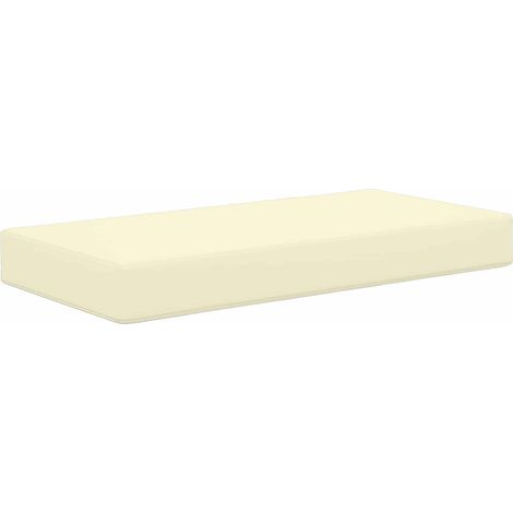 Outdoor Seat Cushion Cream 80 x 40 x 8 cm 100% Polyester vidaXL