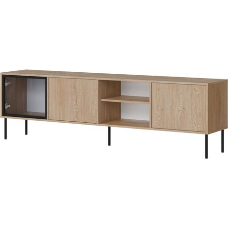 Meuble TV Merevai 103, Chêne, Le nombre de portes: 0, Nombre de tiroirs: 0, 201x60x40cm (1/5)