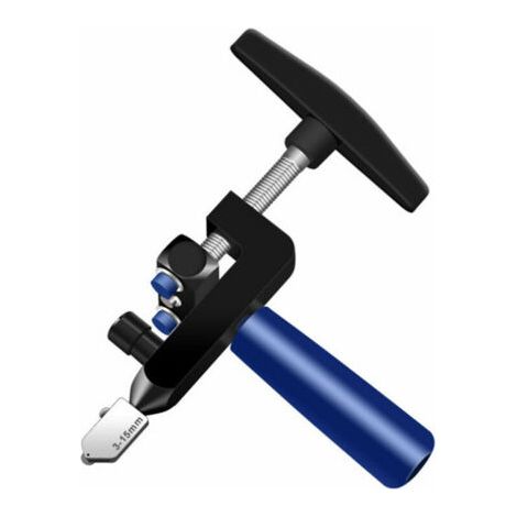 Kit d'outils de coupe de verre 2 en 1, outil de coupe de verre 3mm-15mm, outil de coupe de verre/miroir - noir (1/4)