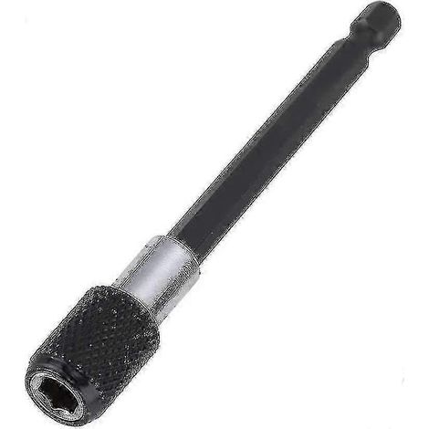 Szsh 1pc 1/4" Porte-embout magnétique Rallonge de tournevis à tige hexagonale 60/100/150 mm (100 mm - noir Zzj SZRH A-GB (1/4)