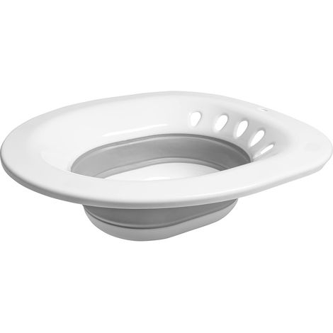 Insert de bidet pour toilettes - Compatible avec les modèles de sièges de WC courants - Blanc/Entretien intime et hygiène/Bain d'assise pliable / (1/5)