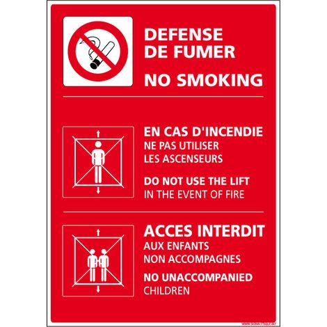 Consignes générales incendie (A0446) - Adhésif - 150 x 210 mm