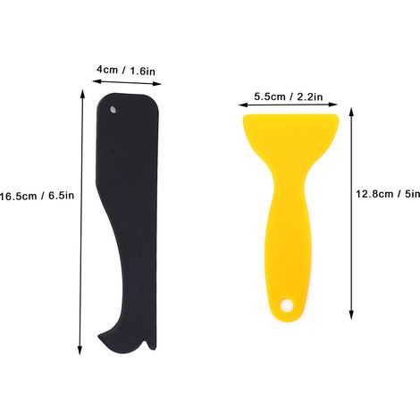 Ensemble de 16 grattoirs en plastique pour mastic silicone, grattoirs en plastique pour jointoiement de carrelage, kit de grattoirs en plastique (1/5)