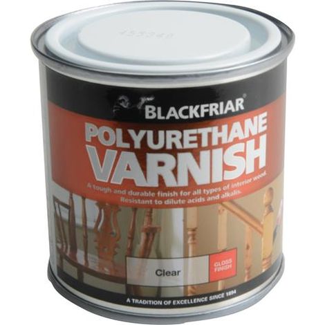 Blackfriar BF0230001F1 Polyurethane Varnish P99 Clear Gloss, 250ml