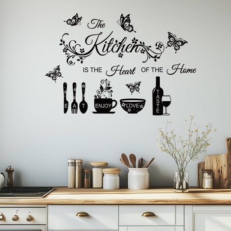 Citation de Cuisine Autocollant Muraux pour Maison (1/5)