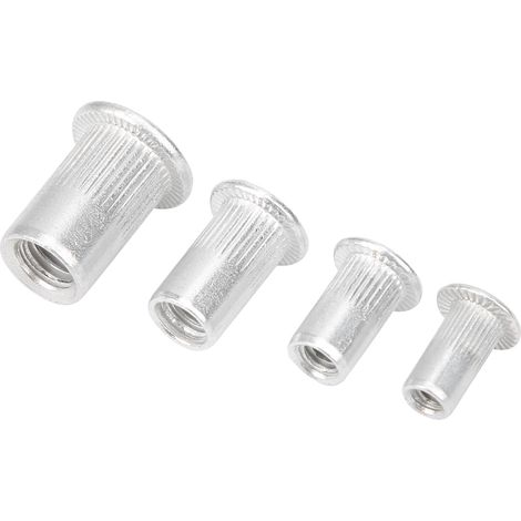 Lot de 200 rivets en aluminium à grain vertical M3/M4/M5/M6, conditionnés en sachet. (1/5)