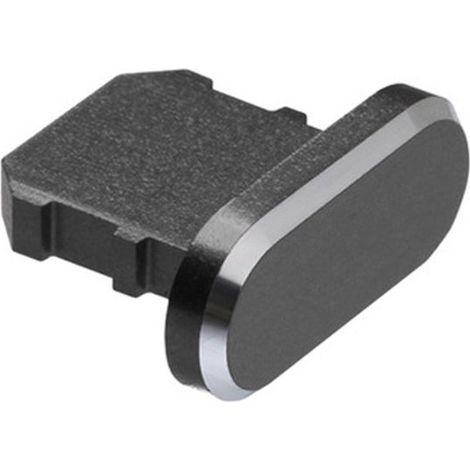 Quatre coques anti-poussière en aluminium de haute qualité pour iPhone 14, 13, 12, 11, X, XS, XR, 8, 7, Plus, Max, Pro et iPad Mini/Air. Gris. (1/5)