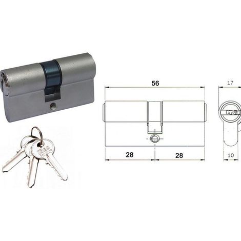 Iseo 8209 Cilindro Sag Nic Mm 80 40X40 E
