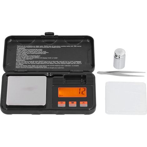 Schmuckwaage (200 g/0,01 g), präzise und tragbar, 6 Einheitenmodi, Mini mit LCD-Display (1/5)