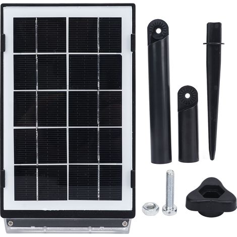 Spot Lumineux Solaire - Tête Rotative 360° - Étanche IP65 - 3 Modes (Blanc/Chaud/Éteint) - Pour Jardin Cour Pelouse - Lot de 1 (1/5)