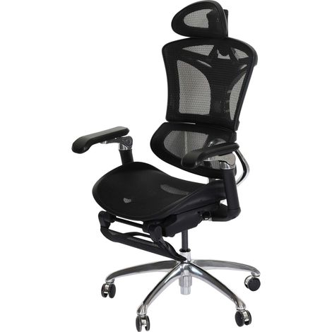 SIHOO poltrona ufficio ergonomica braccioli regolabili tessuto traspirante nero (1/5)