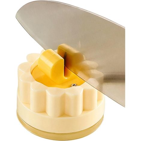 Aiguiseur manuel pour couteaux de cuisine, accessoire de cuisine portable avec pour aiguiser les couteaux Convient pour homme, chef, maison, activités de plein air, voyage, camping (1/5)