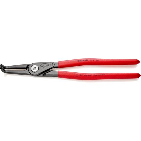 KNIPEX 48 21 J41 Pince de précision pour circlips pour circlips intérieurs d'alésage gaines PVC anti-dérapantes grise atramentisée 305 mm