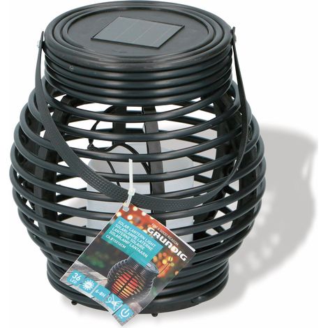 Lampada portatile Grundig effetto fiamma solare 15x16 cm