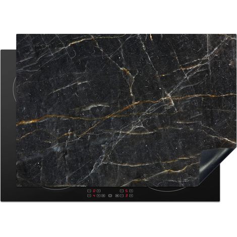 PROTEZIONE PER PIANO COTTURA A INDUZIONE Marmo - Nero - Oro - Grigio - Struttura in marmo 75x52