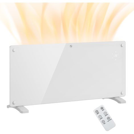 Riscaldatore a Convezione 2000W a Temperatura Regolabile con Telecomando e Timer, 87x21.5x44.5 cm, Bianco (1/5)