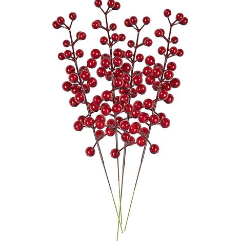 Ramos de frutas realistas, perfectos para decorar reuniones familiares o la cocina (juego de 4 ramos). (1/4)