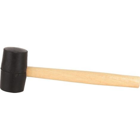 CENTRALE BRICO Maillet de carreleur en caoutchouc noir, 0,22 kg