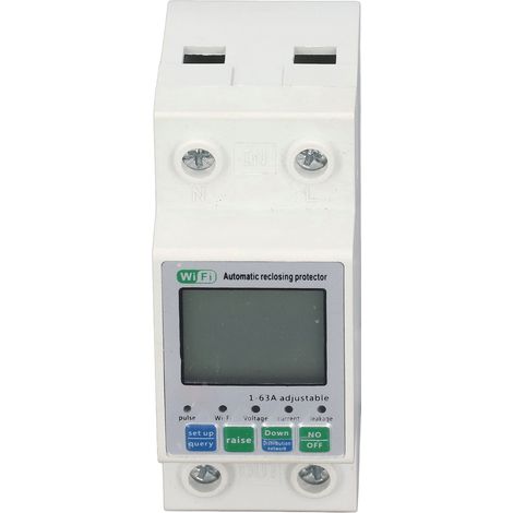 Compteur énergie WiFi connecté APP Tuya contrôle à distance disjoncteur différentiel intelligent prépayé 1-63A 220V (1/5)