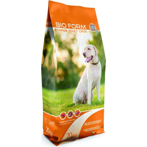 Crocchette per Cani Adulti Dog Adult Crok Proteine Grassi 24 10% Sacco Kg (1/3)