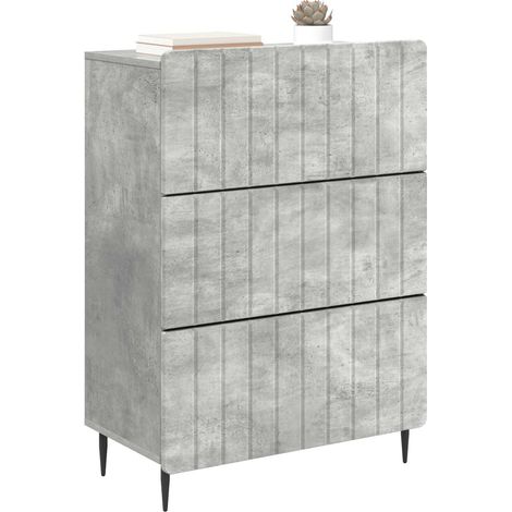 Maison Exclusive - Mobile con Cassetti Grigio Cemento 66 x 34,5 x 92 cm