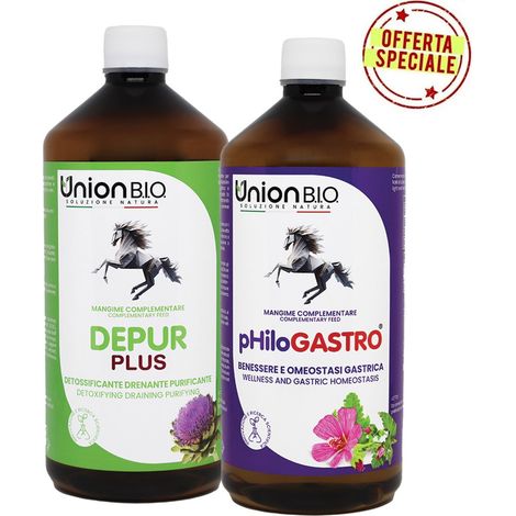 KIT OMEOSTASI GASTRICA: DEPURplus 1 lt più pHiloGASTRO 1 lt