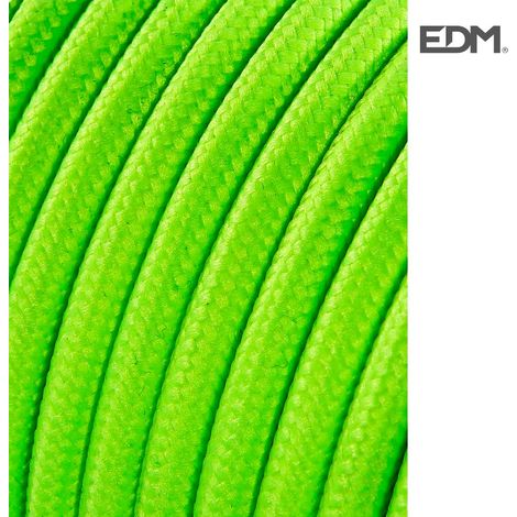 Kabel cordon tubulaire 2x0,75mm fluor gelb 5mts
