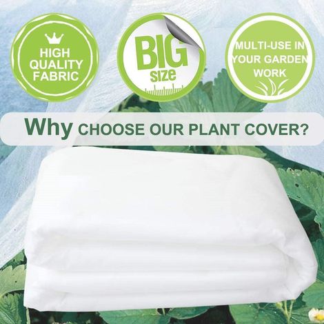 1 pièce de housse de protection non tissée pour plantes, pour l'isolation thermique et l'isolation contre l'humidité en hiver B (1/4)