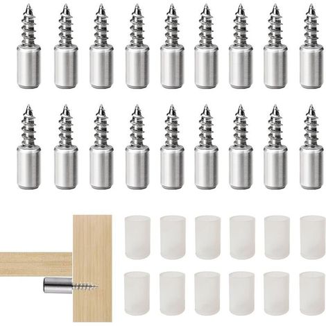 36Pcs Taquet Etagere, Consoles pour étagères, Chevilles de Support Etagere Murale, Support d'Étagère Étagère Broches Cheville Supports de Plaque en Métal pour Meubles Placard Bibliothèques (1/5)