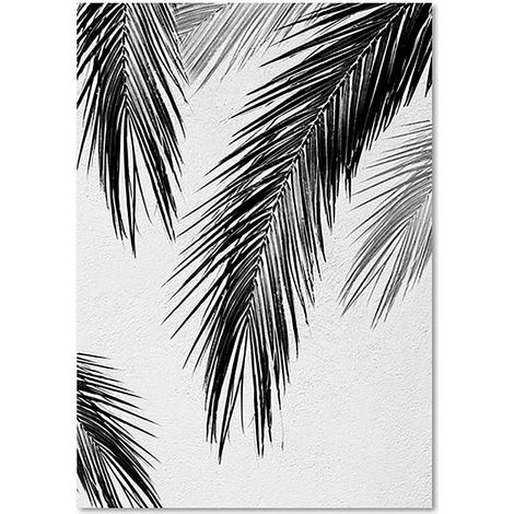 Tableau feuilles de palmier - 50 x 70 cm