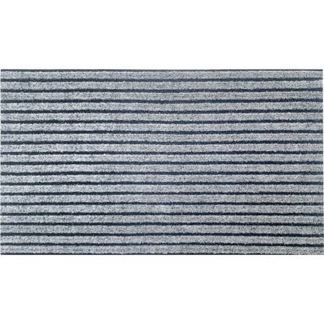Zerbino Ingresso Porta Morbido Assorbente Moderno Tappeto Antiscivolo Interno Esterno - Grigio