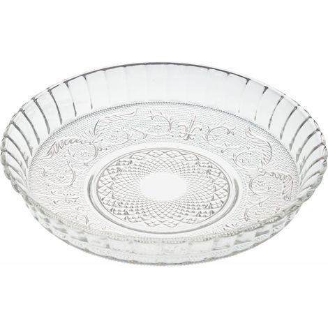 Assiette ronde en verre Ø 30 cm (1/3)